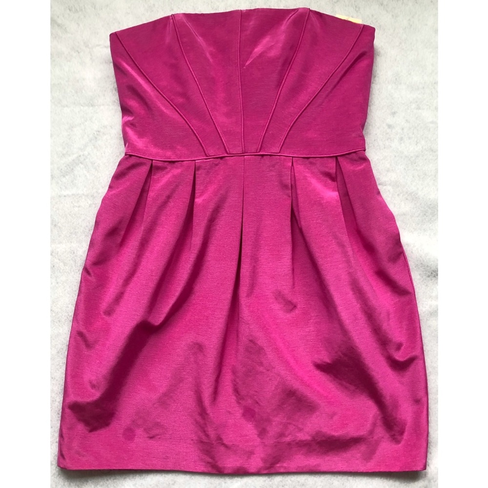 Shoshanna Pink Cocktail Dress Strapless Size 8